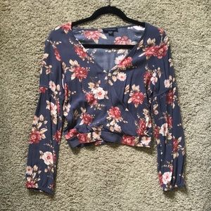 AEO floral crop top